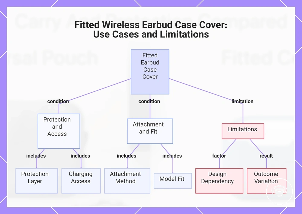 Fitted Wireless Earbud Case Cover: Use Cases and Limitations