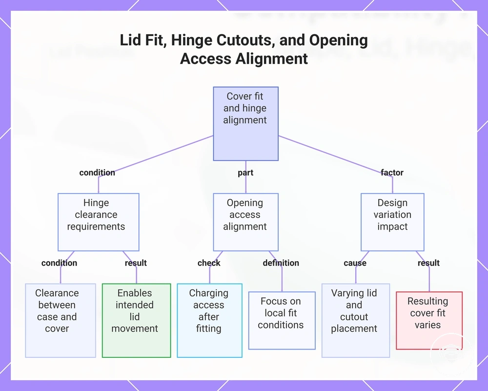 Lid Fit, Hinge Cutouts, and Opening Access Alignment