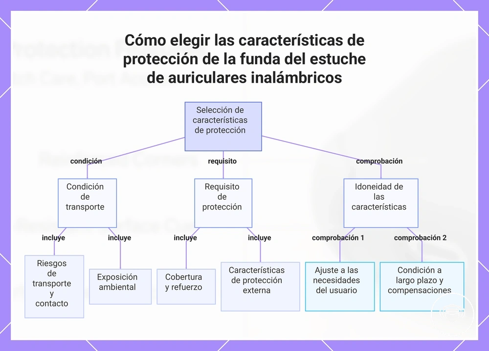Cómo elegir las características de protección de la funda del estuche de auriculares inalámbricos