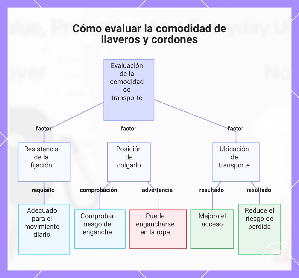 Cómo evaluar la comodidad de llaveros y cordones