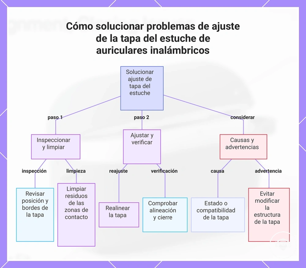 Cómo solucionar problemas de ajuste de la tapa del estuche de auriculares inalámbricos