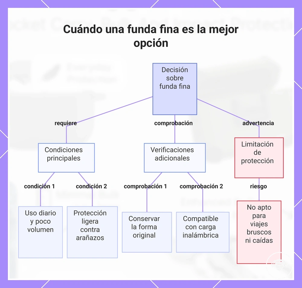 Cuándo una funda fina es la mejor opción