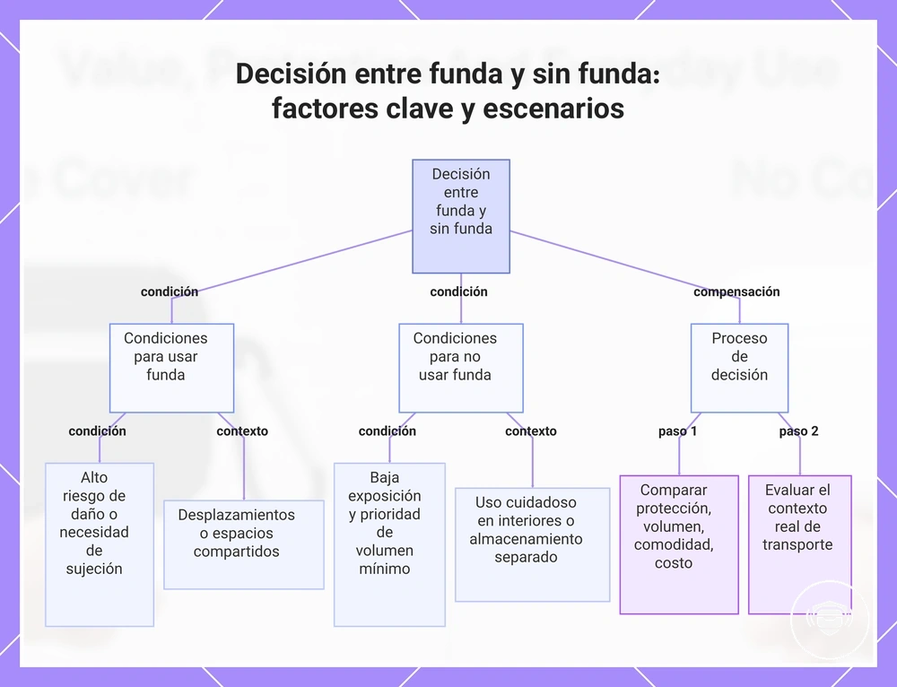 Decisión entre funda y sin funda: factores clave y escenarios