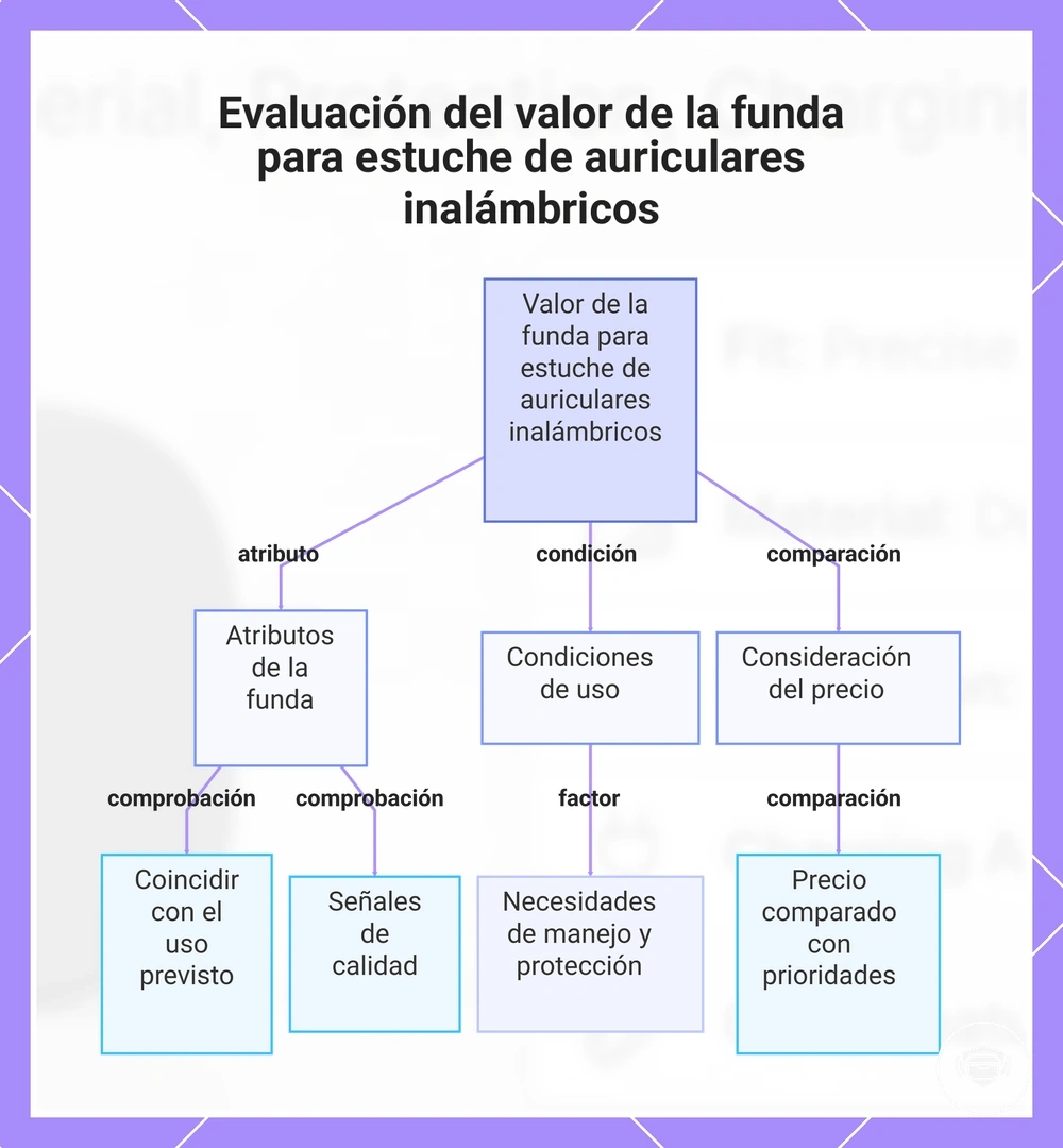 Evaluación del valor de la funda para estuche de auriculares inalámbricos