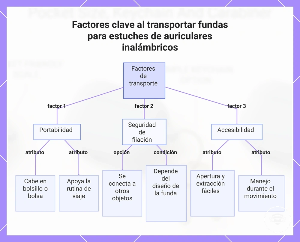 Factores clave al transportar fundas para estuches de auriculares inalámbricos