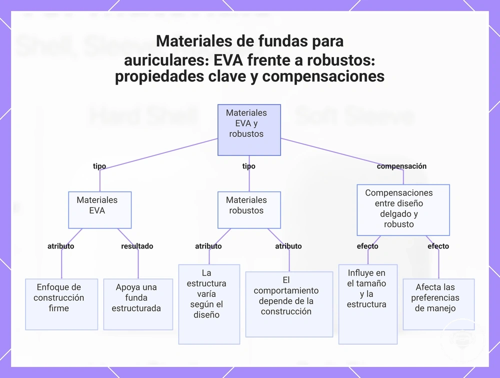 Materiales de fundas para auriculares: EVA frente a robustos: propiedades clave y compensaciones