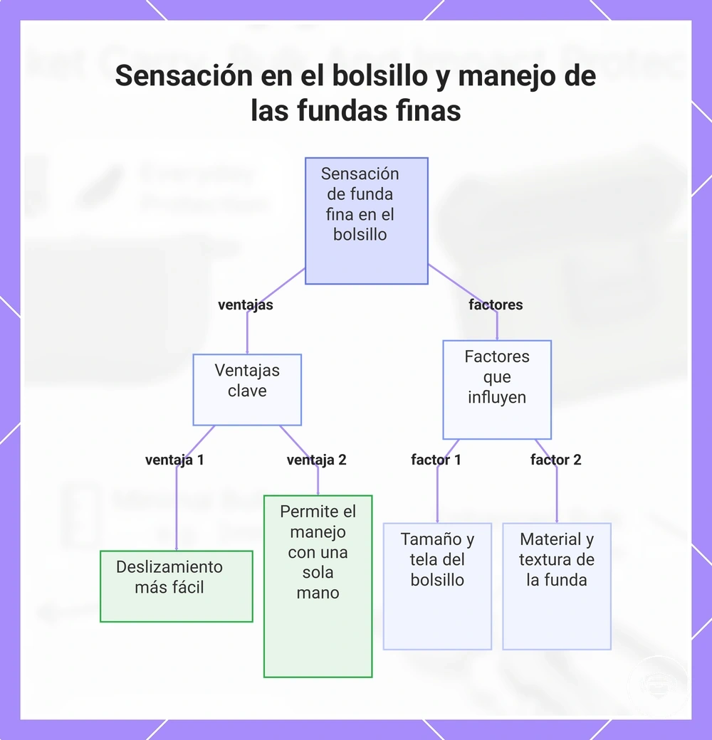 Sensación en el bolsillo y manejo de las fundas finas
