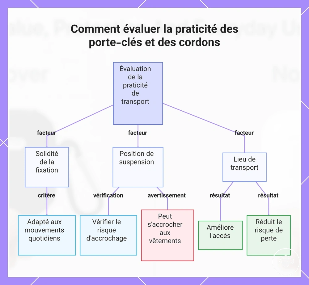 Comment évaluer la praticité des porte-clés et des cordons
