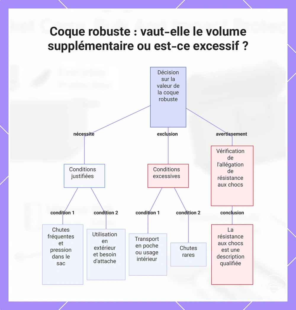 Coque robuste : vaut-elle le volume supplémentaire ou est-ce excessif ?