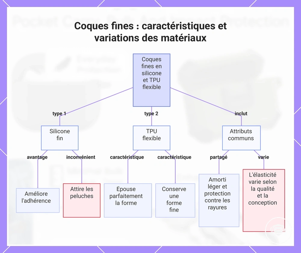 Coques fines : caractéristiques et variations des matériaux