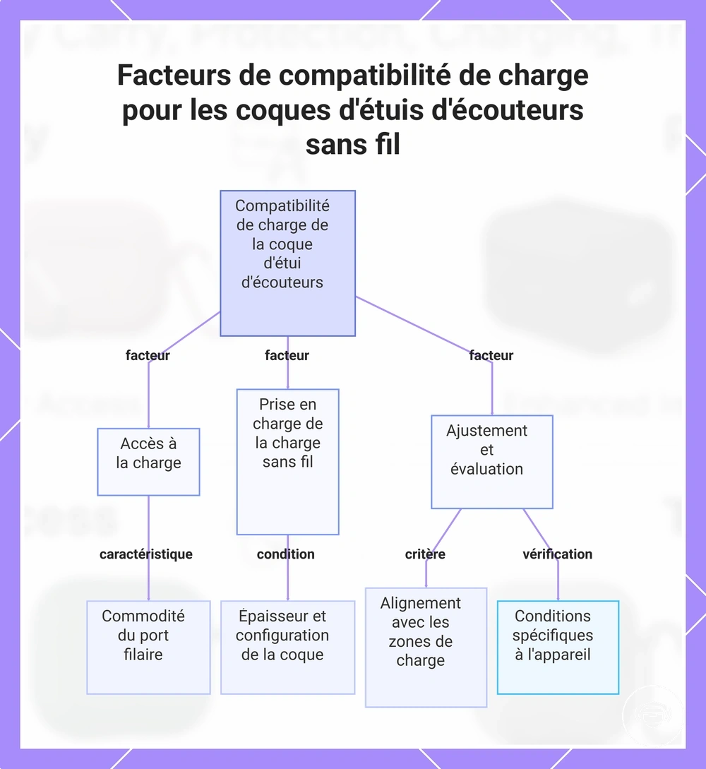 Facteurs de compatibilité de charge pour les coques d'étuis d'écouteurs sans fil