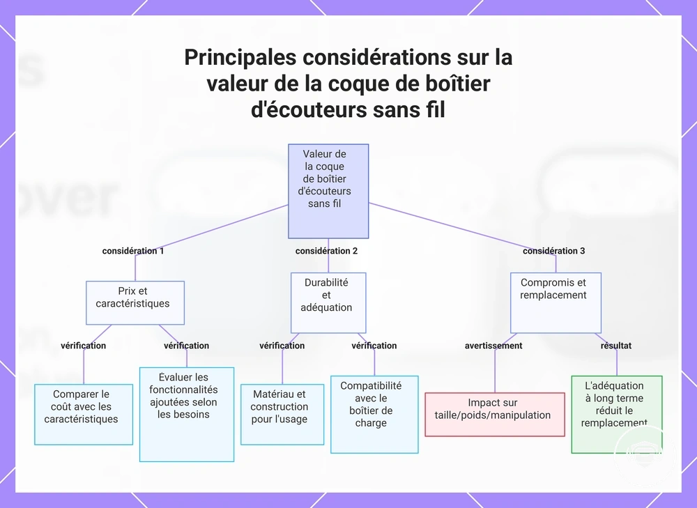 Principales considérations sur la valeur de la coque de boîtier d'écouteurs sans fil