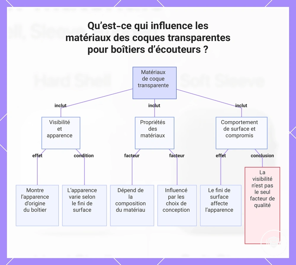 Qu’est-ce qui influence les matériaux des coques transparentes pour boîtiers d’écouteurs ?