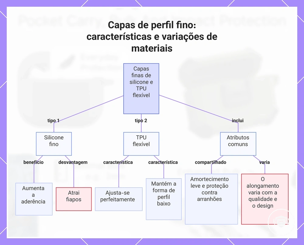 Capas de perfil fino: características e variações de materiais