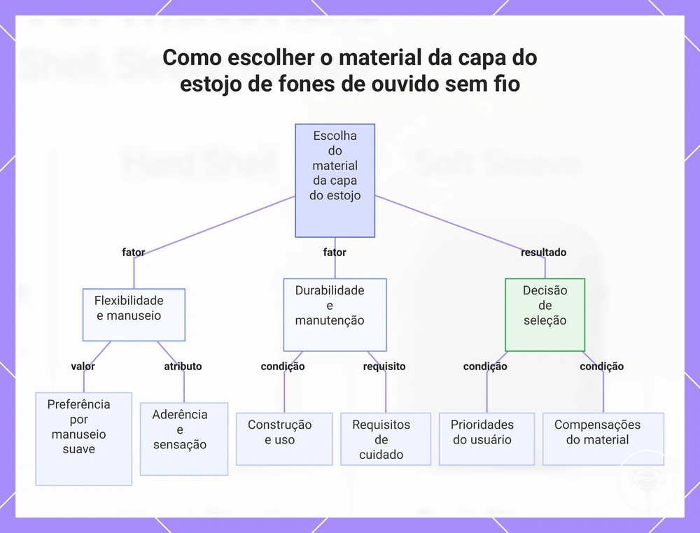 Como escolher o material da capa do estojo de fones de ouvido sem fio