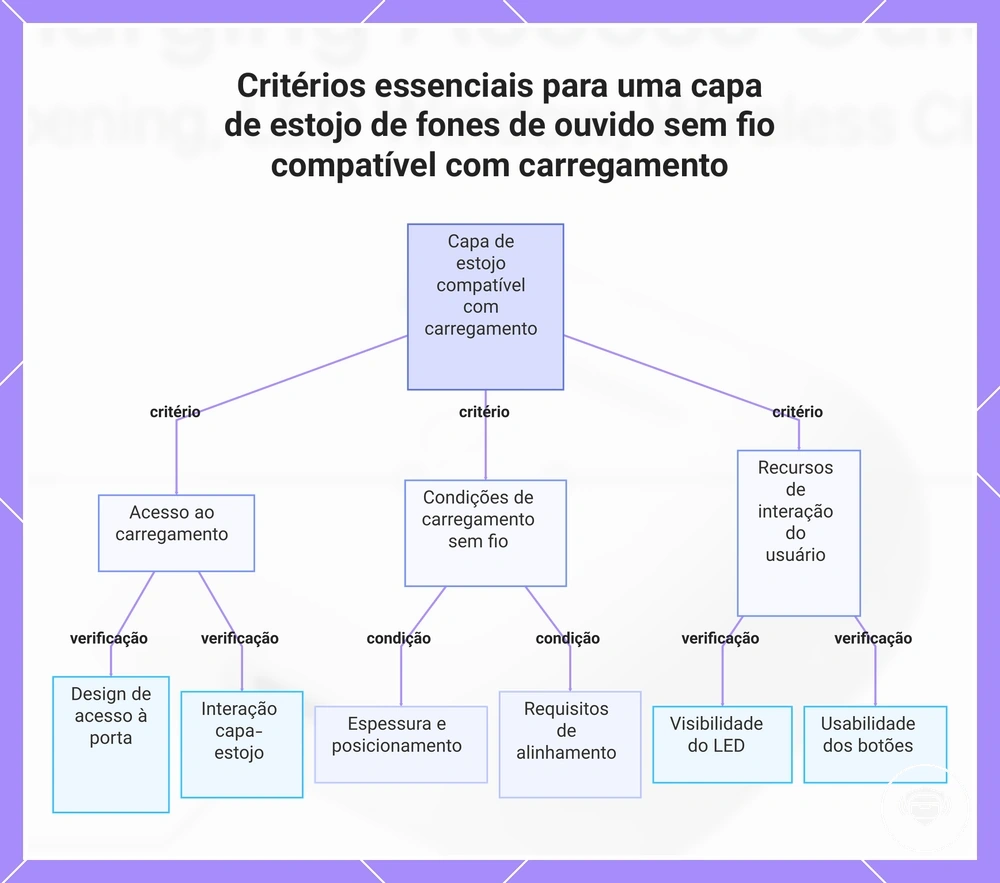 Critérios essenciais para uma capa de estojo de fones de ouvido sem fio compatível com carregamento