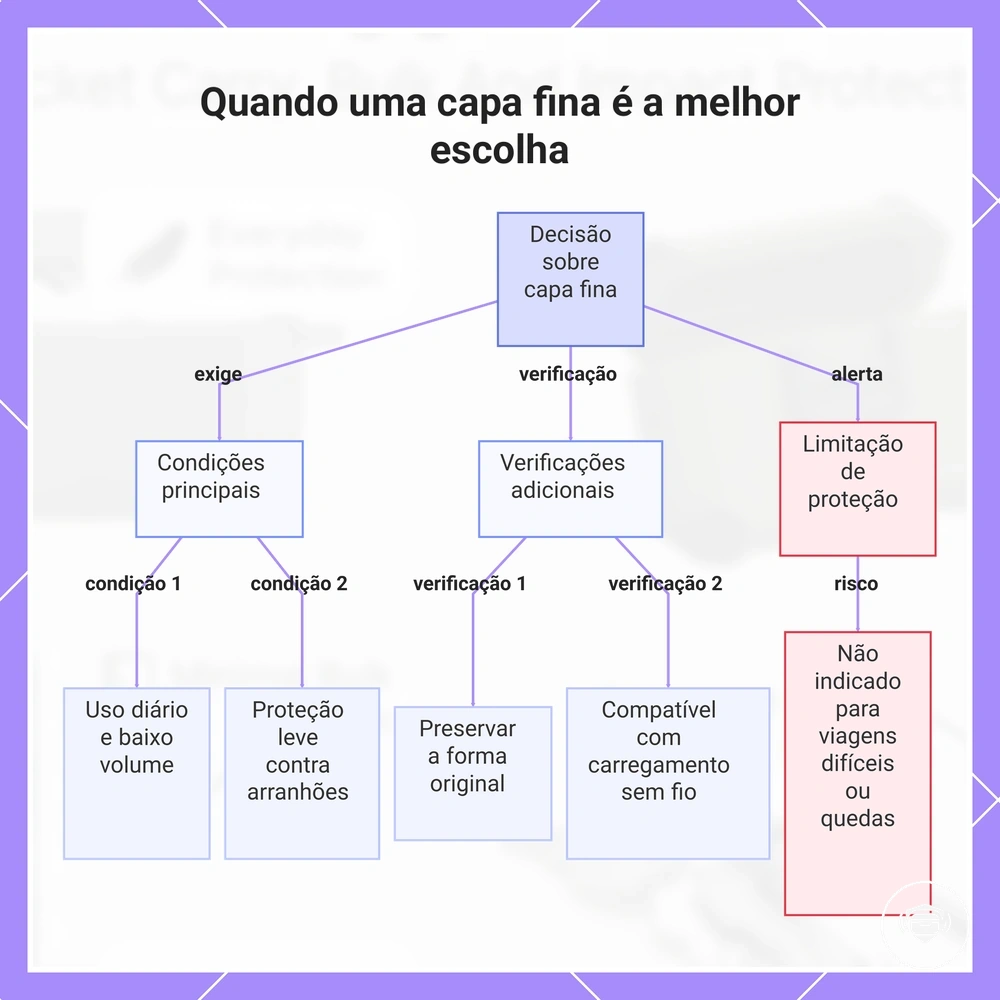 Quando uma capa fina é a melhor escolha