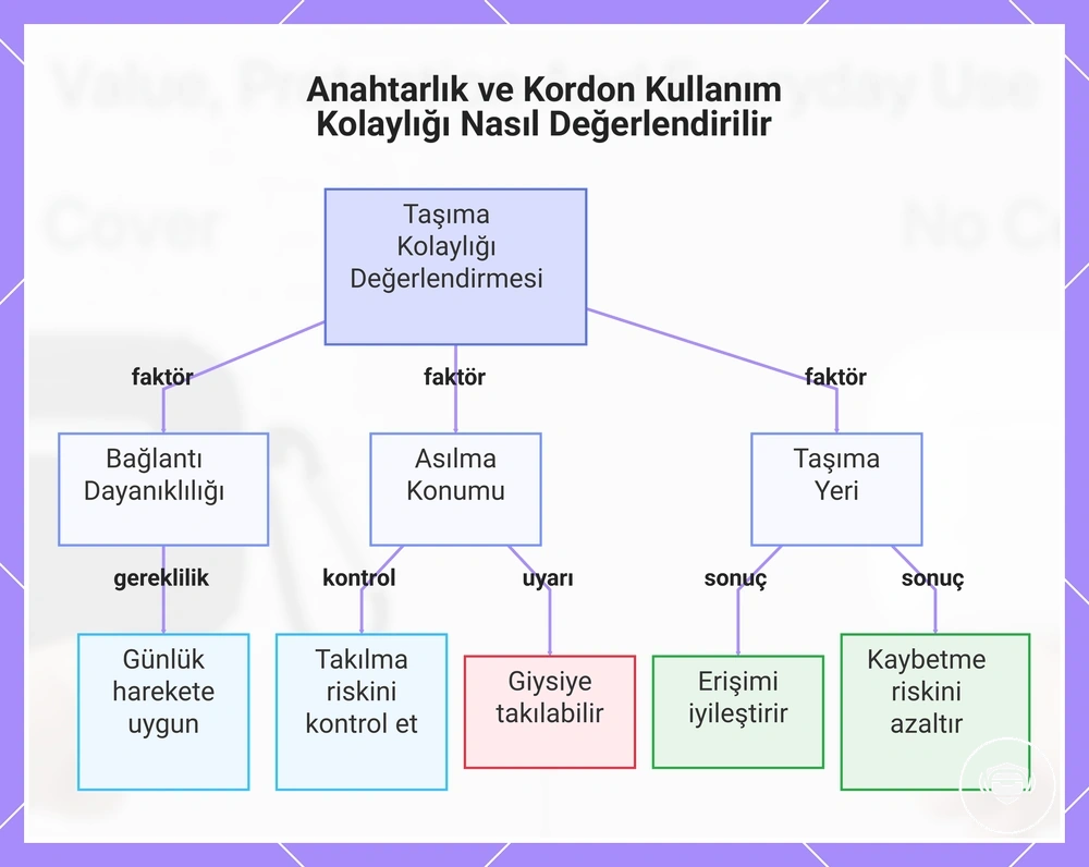 Anahtarlık ve Kordon Kullanım Kolaylığı Nasıl Değerlendirilir