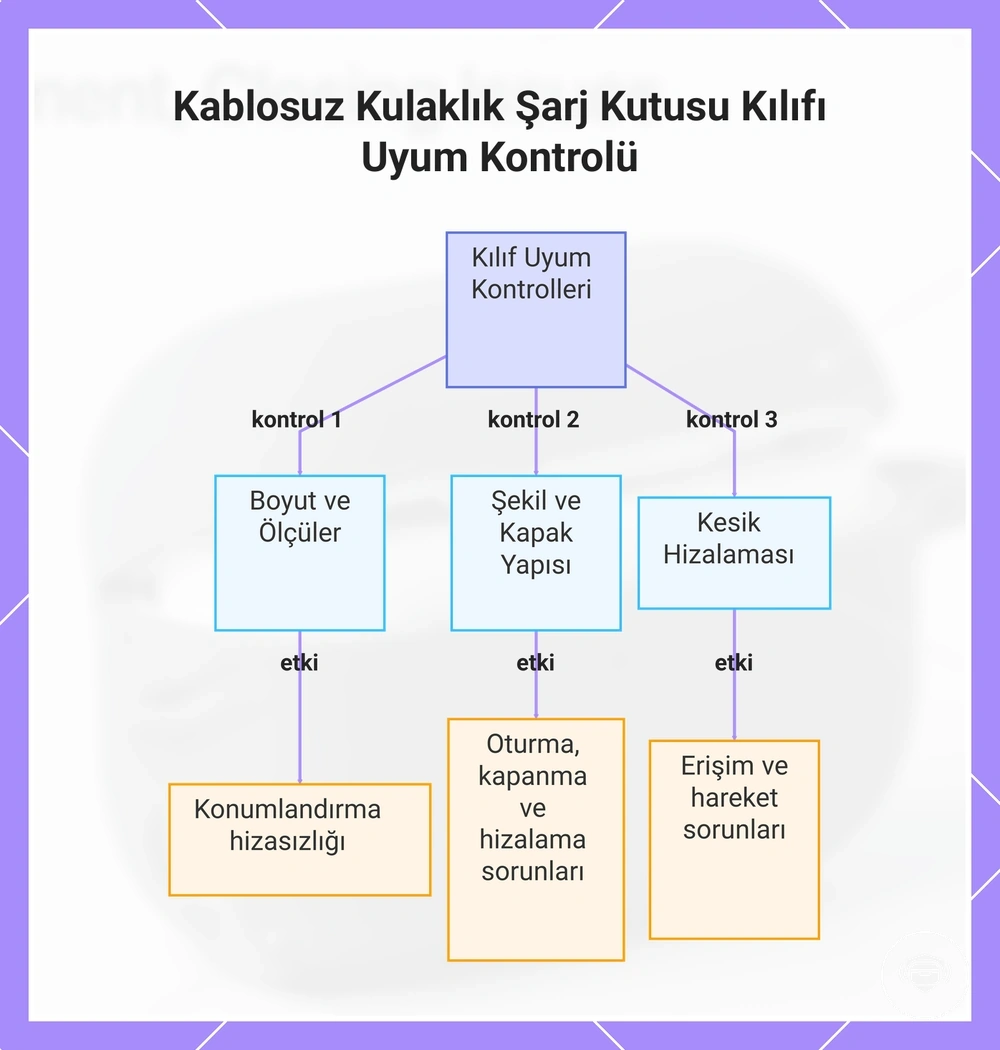 Kablosuz Kulaklık Şarj Kutusu Kılıfı Uyum Kontrolü