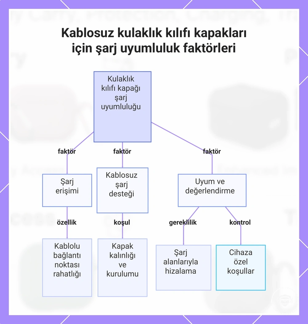 Kablosuz kulaklık kılıfı kapakları için şarj uyumluluk faktörleri
