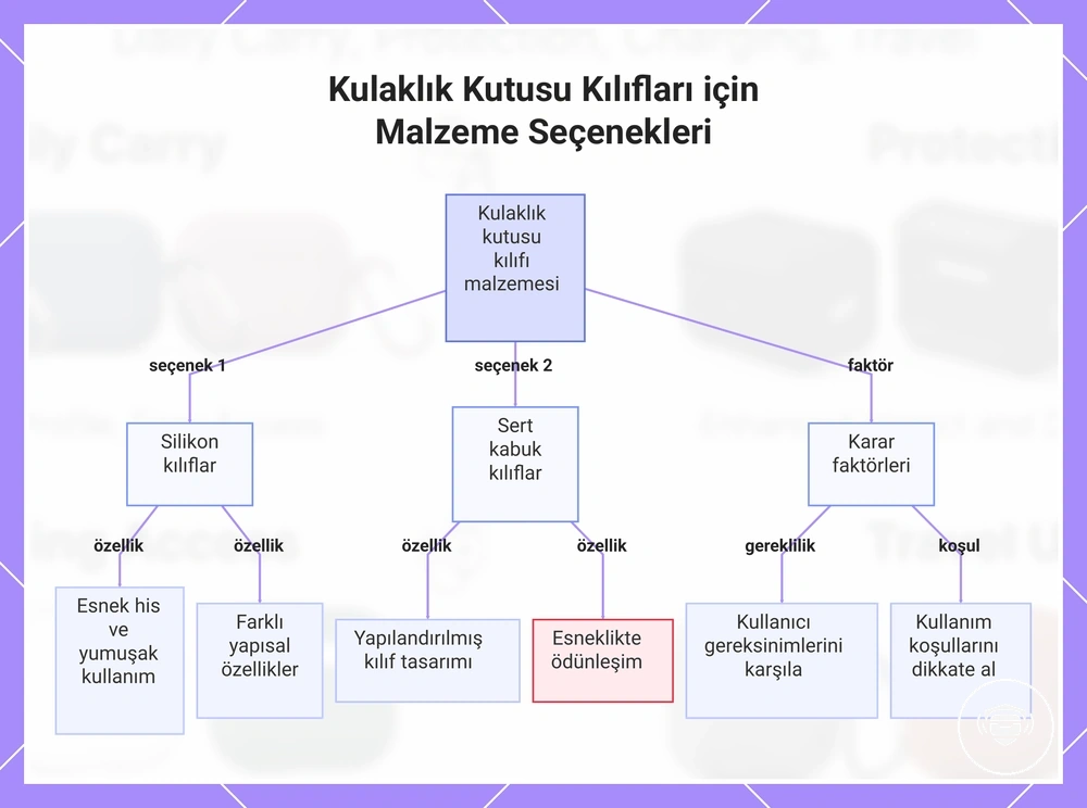 Kulaklık Kutusu Kılıfları için Malzeme Seçenekleri