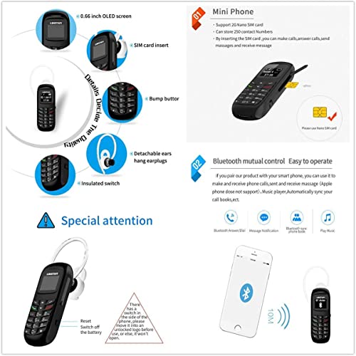 Sudroid Mini petit téléphone portable mobile L8star-2