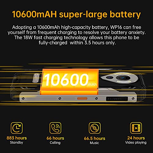 Smartphone Robuste Batterie 10600 mAh