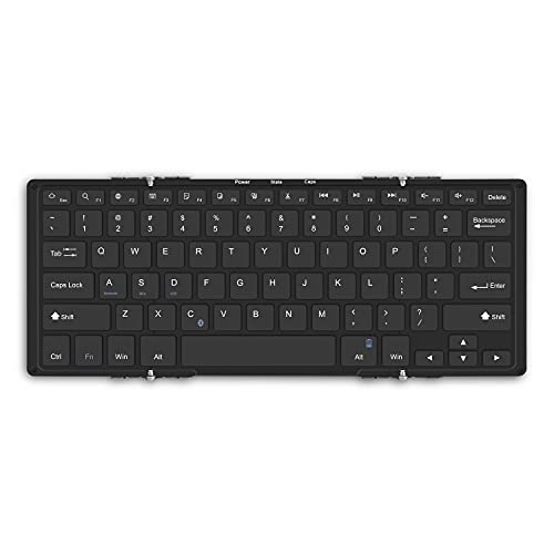 Aluratek Clavier Bluetooth Tri-Fold Portable en Aluminium – Image 2