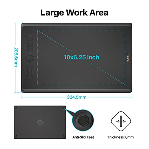 Tablette à dessin HUION Inspiroy H610X Grande – Image 2