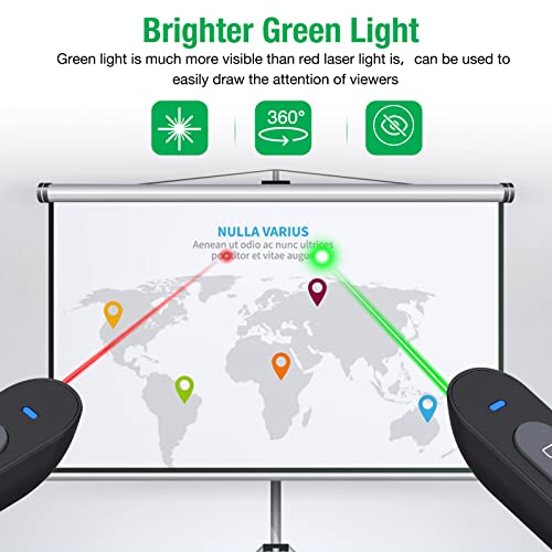 Clicker de présentation rechargeable avec lumière verte, – Image 2
