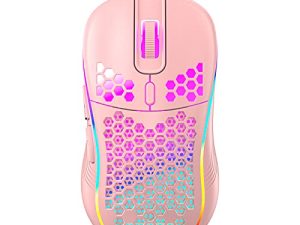 Souris de jeu filaire en nid d'abeille