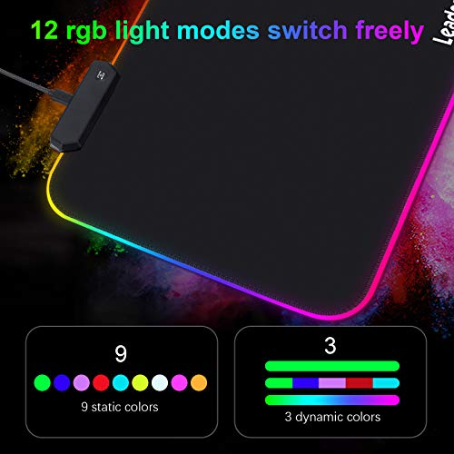 Tapis de souris de jeu LeadsaiL RGB-2