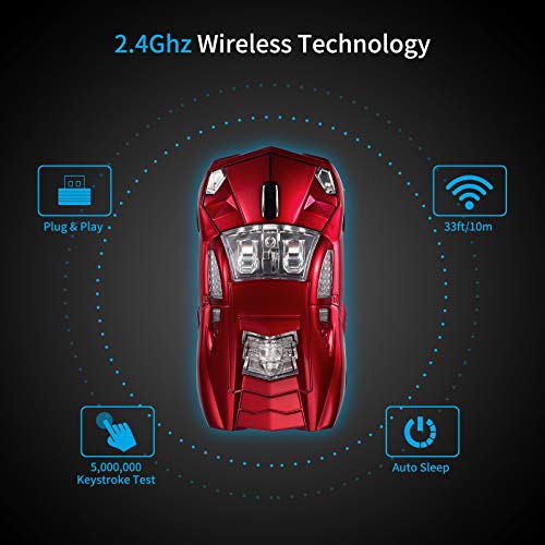 BKLNOG Souris d'Ordinateur en Forme de Voiture – Image 2