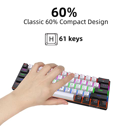 Snpurdiri Clavier de jeu filaire 60 % – Image 2