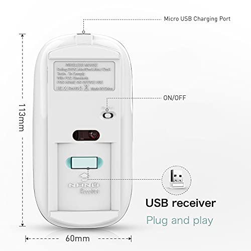 Souris sans fil rechargeable pour MacBook Air – Image 2