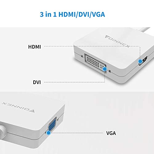 Adaptateur Mini DisplayPort vers HDMI DVI VGA, – Image 2