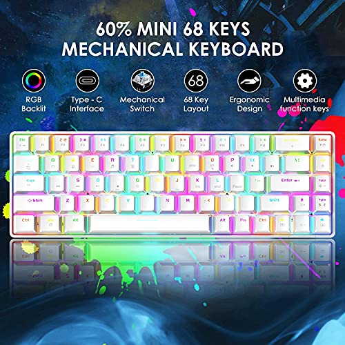 LexonElec Clavier de jeu filaire 60 %, – Image 2