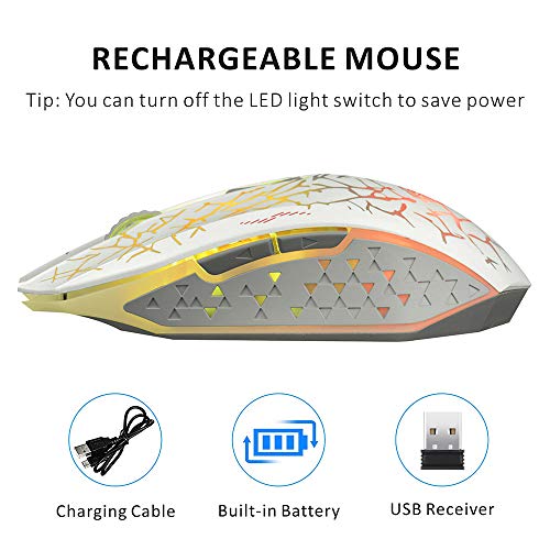 Souris d'ordinateur de jeu sans fil Q8, – Image 2