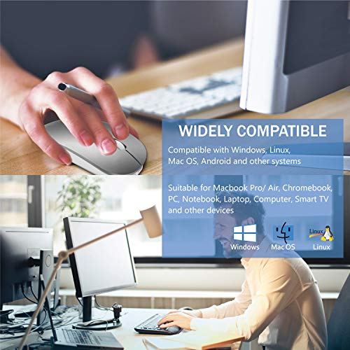 Chargeur sans fil Bluetooth Souris d'ordinateur pour-2