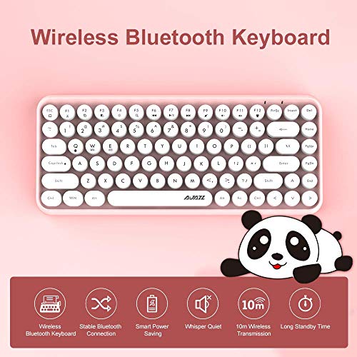 Clavier Bluetooth sans fil rose NACODEX 84-2