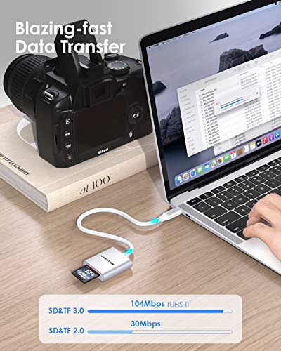 LENTION Lecteur de carte USB C vers-2