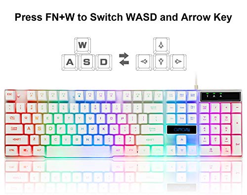 Clavier filaire rétroéclairé LED et souris Gaming-2