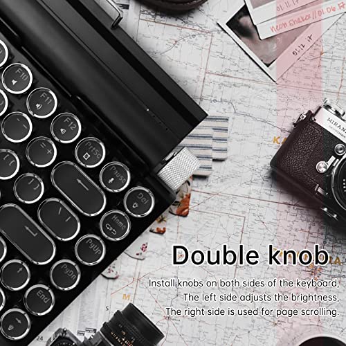 Aventuriers Typewriter Style rétro clavier mécanique LED – Image 2