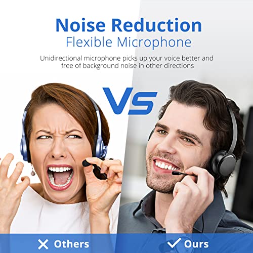Casque USB avec microphone pour PC/Mac/ordinateur portable, – Image 2