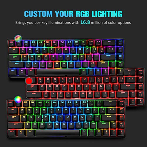 Clavier de jeu mécanique 60 % bleu – Image 2