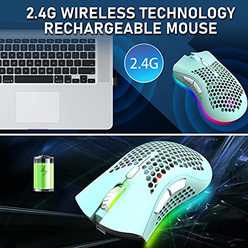 Souris de jeu sans fil légère en-2