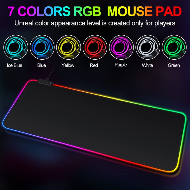 Grand tapis de souris de jeu RVB-2