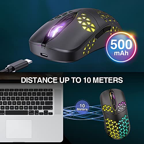 WolfLawS KM-3 Souris de jeu sans fil, – Image 2