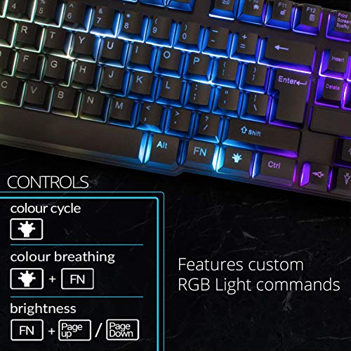 Clavier de jeu Orzly RVB USB filaire – Image 2