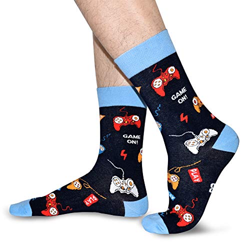 Hommes Funny Gaming Football Guitar Reading Chaussettes – Image 2
